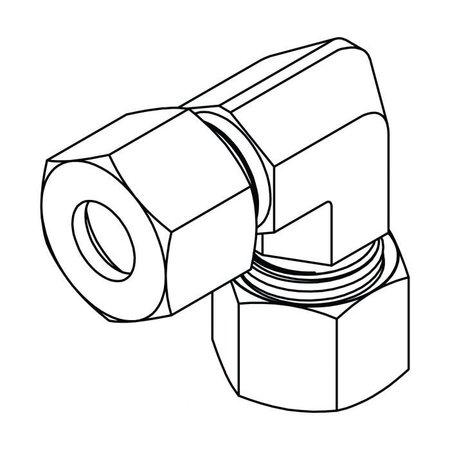 Hydraulic Fitting-Metric CompressionL22(30X2.0) UNION 90